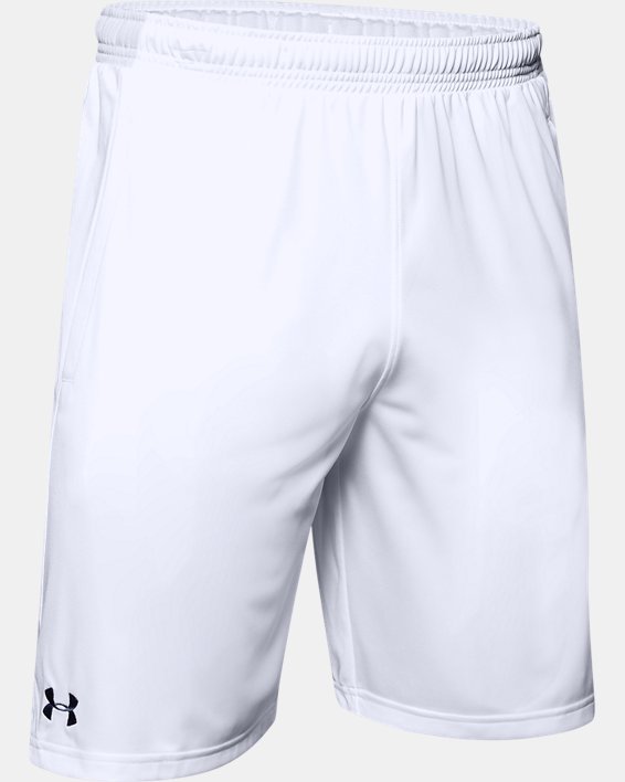 Men's UA Locker 9" Pocketed Shorts, White, pdpMainDesktop image number 4